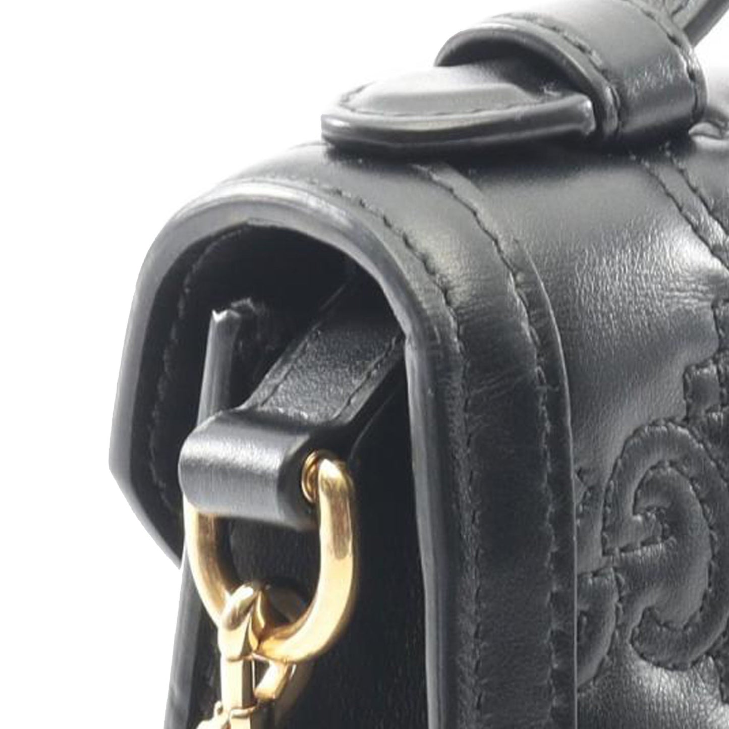 Gucci Small GG Matelasse Leather Top Handle Bag