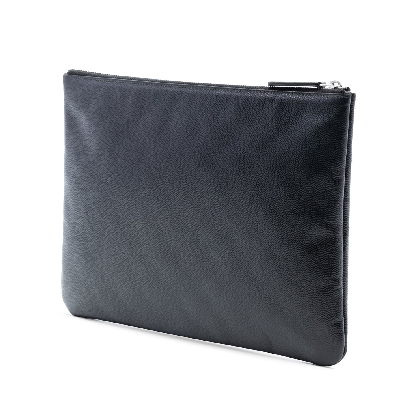 Chanel Medium Caviar Deauville Studded O Case Clutch