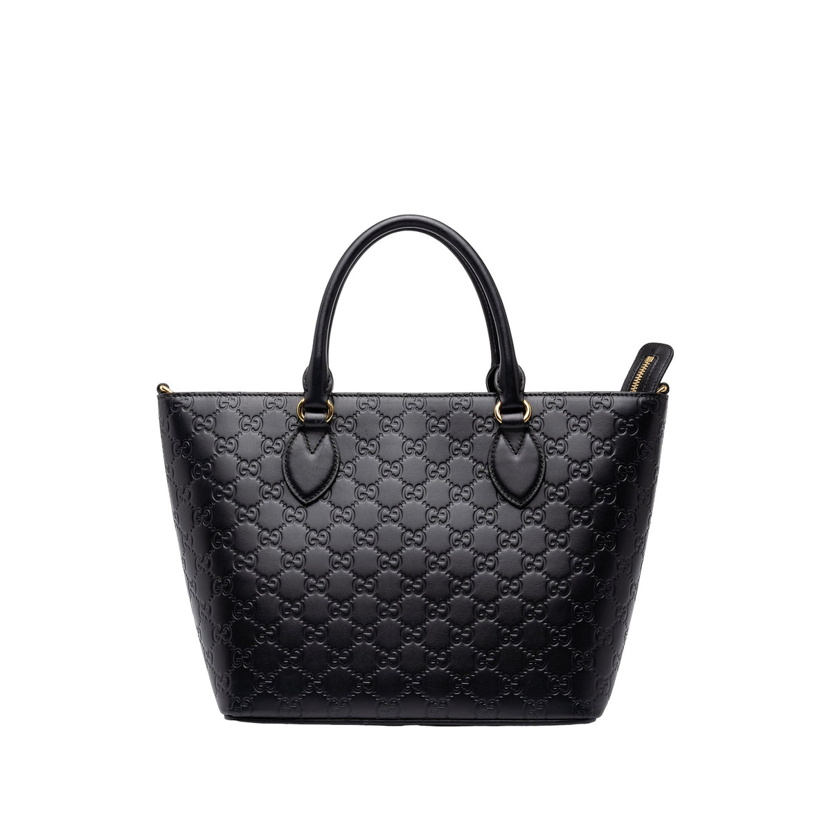 Gucci Small Guccissima Convertible Tote — Black