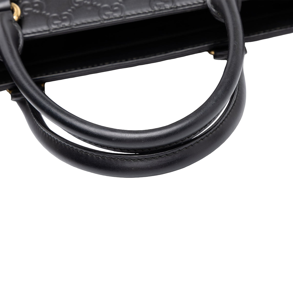Gucci Small Guccissima Convertible Tote — Black