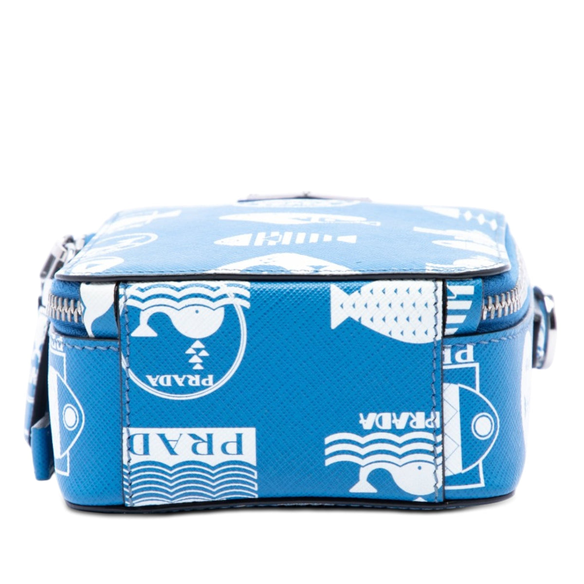 Prada Saffiano Whale Brique Vertical Crossbody
