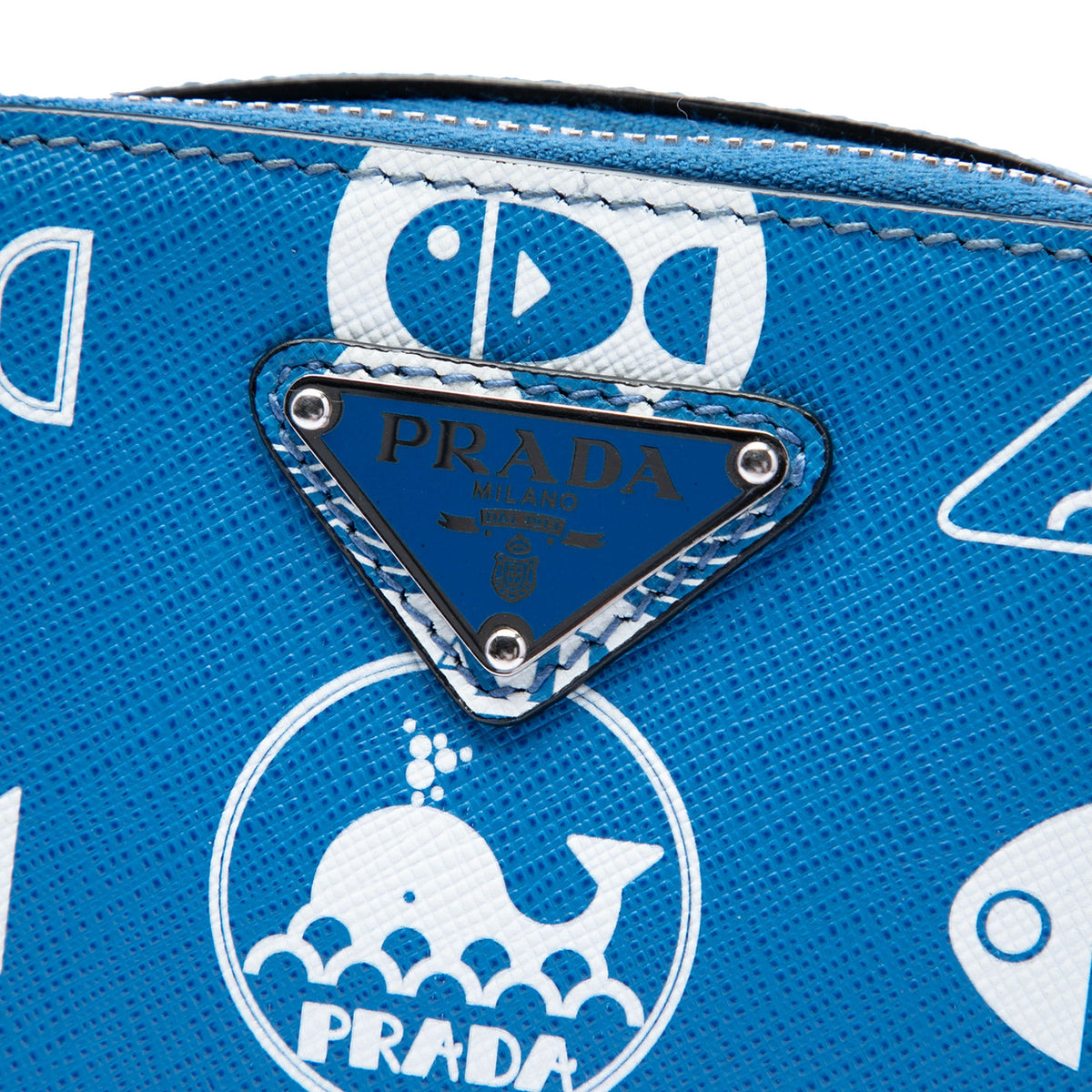 Prada Saffiano Whale Brique Vertical Crossbody