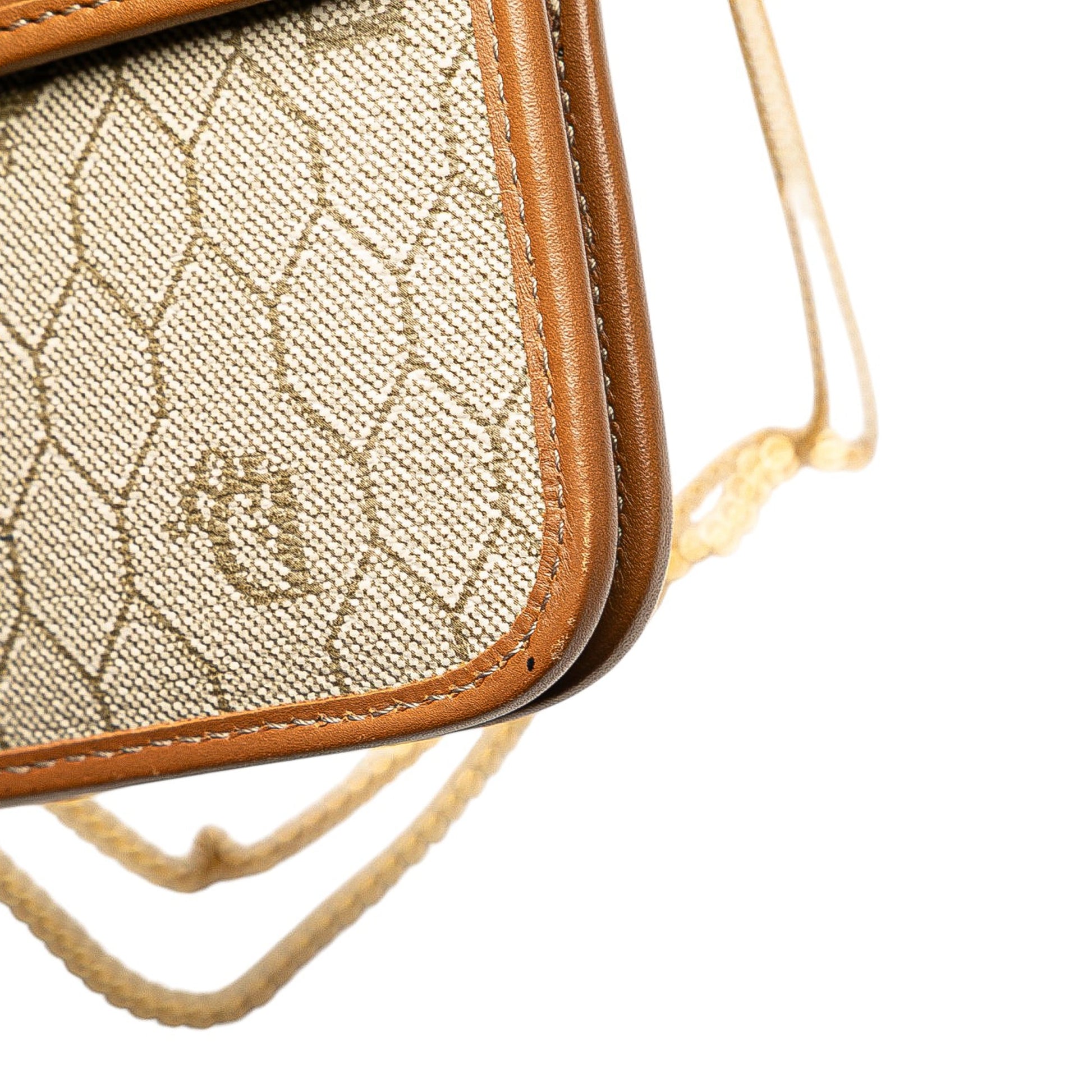 Dior Honeycomb Coated Canvas Chain Shoulder Bag