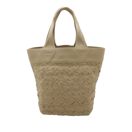Bottega Veneta Canvas Intrecciato Webbing Open Tote