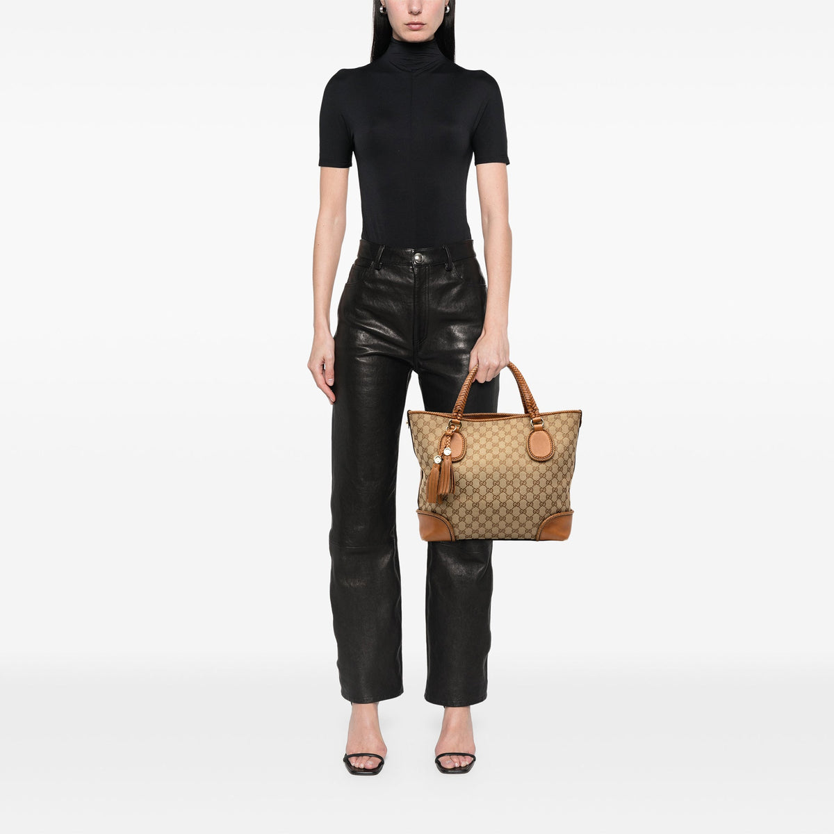Gucci GG Canvas Marrakech Tote — Beige