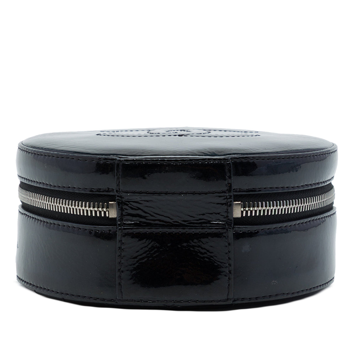 Chanel Patent Leather Round As Earth Crossbody — Black