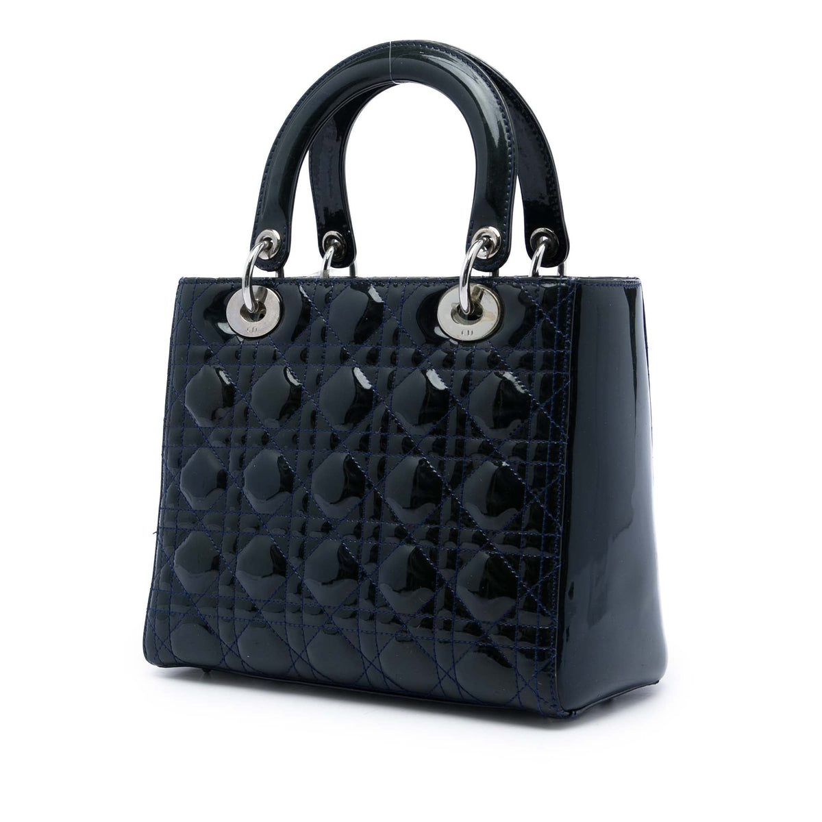 Dior Medium Patent Cannage Lady Dior