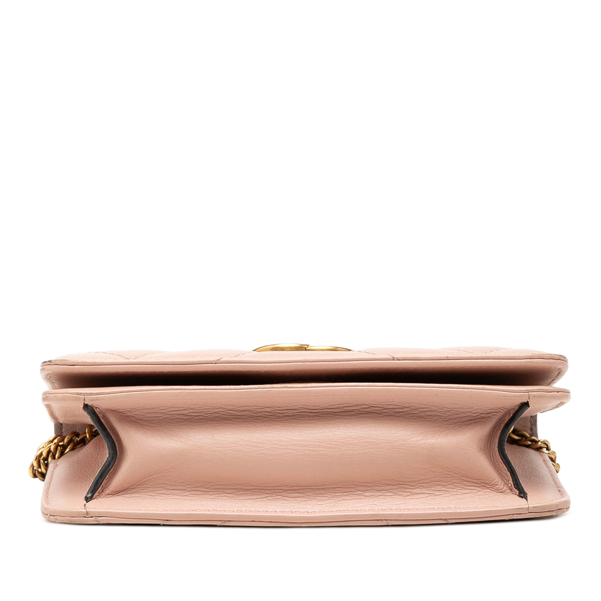 Gucci Mini GG Marmont Matelasse Calfskin Wallet On Chain