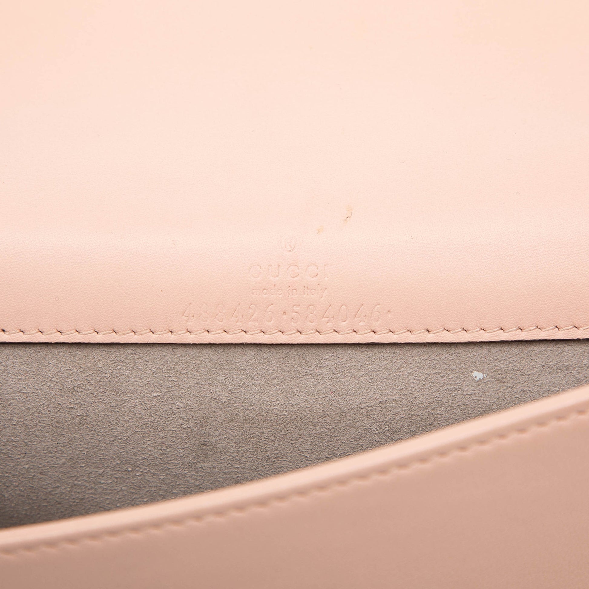 Gucci Mini GG Marmont Matelasse Calfskin Wallet On Chain