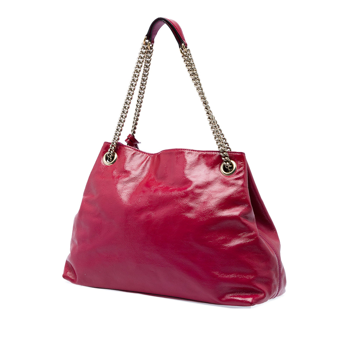 Gucci Medium Patent Soho Chain Tote