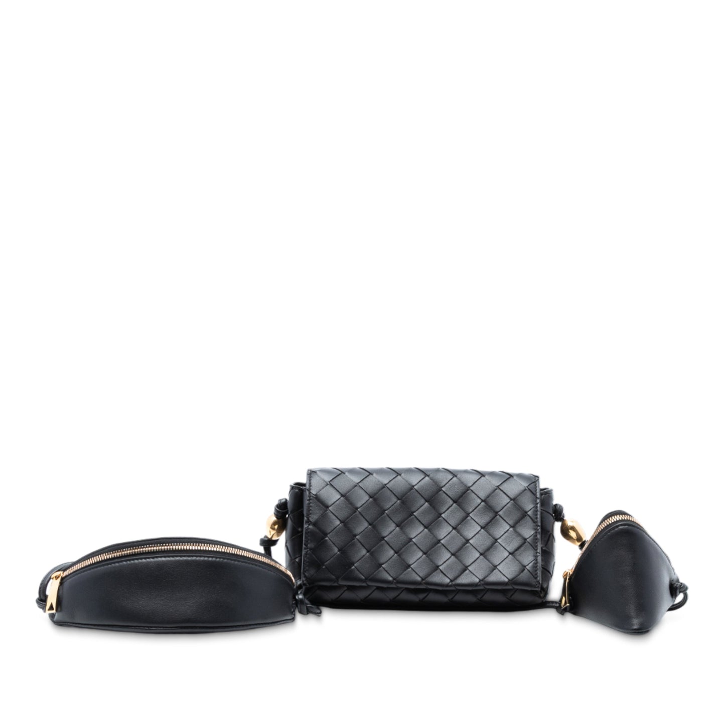 Bottega Veneta Nappa Intrecciato Pouch On Strap Crossbody