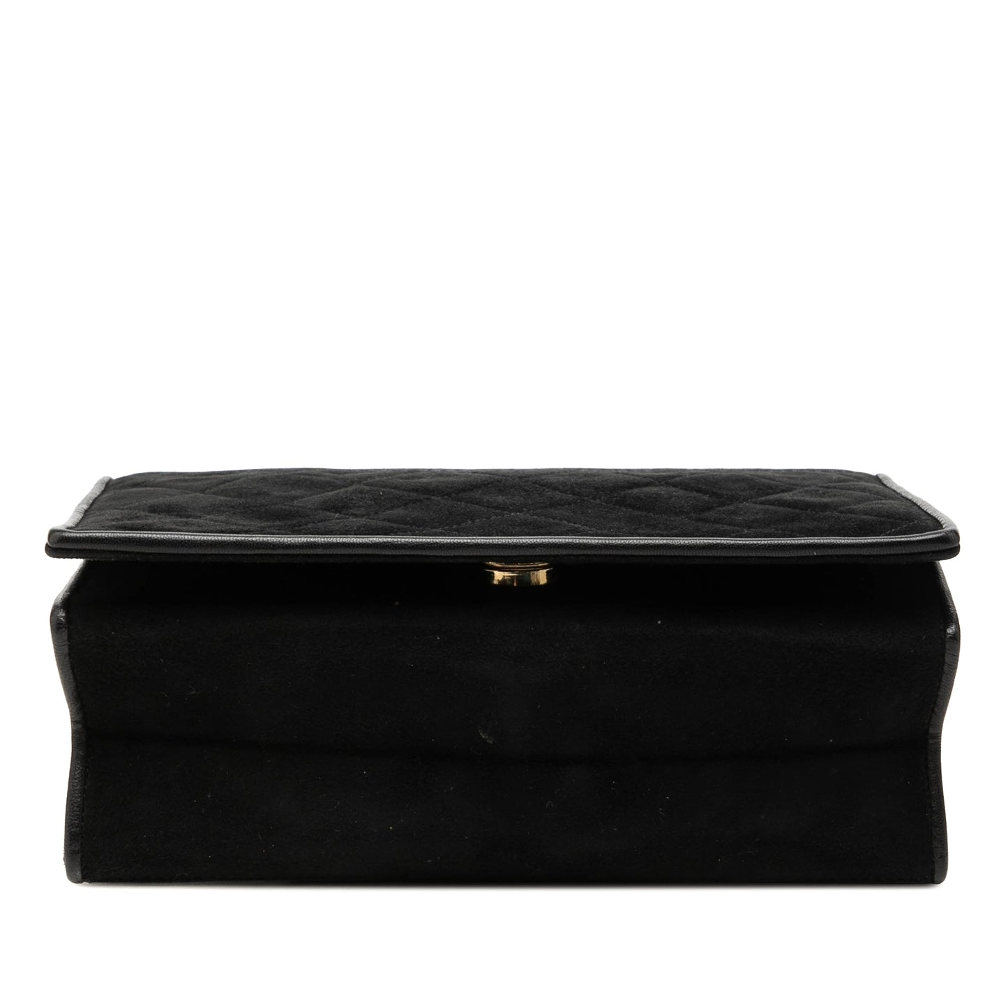 Chanel Small CC Quilted Suede Chain Crossbody