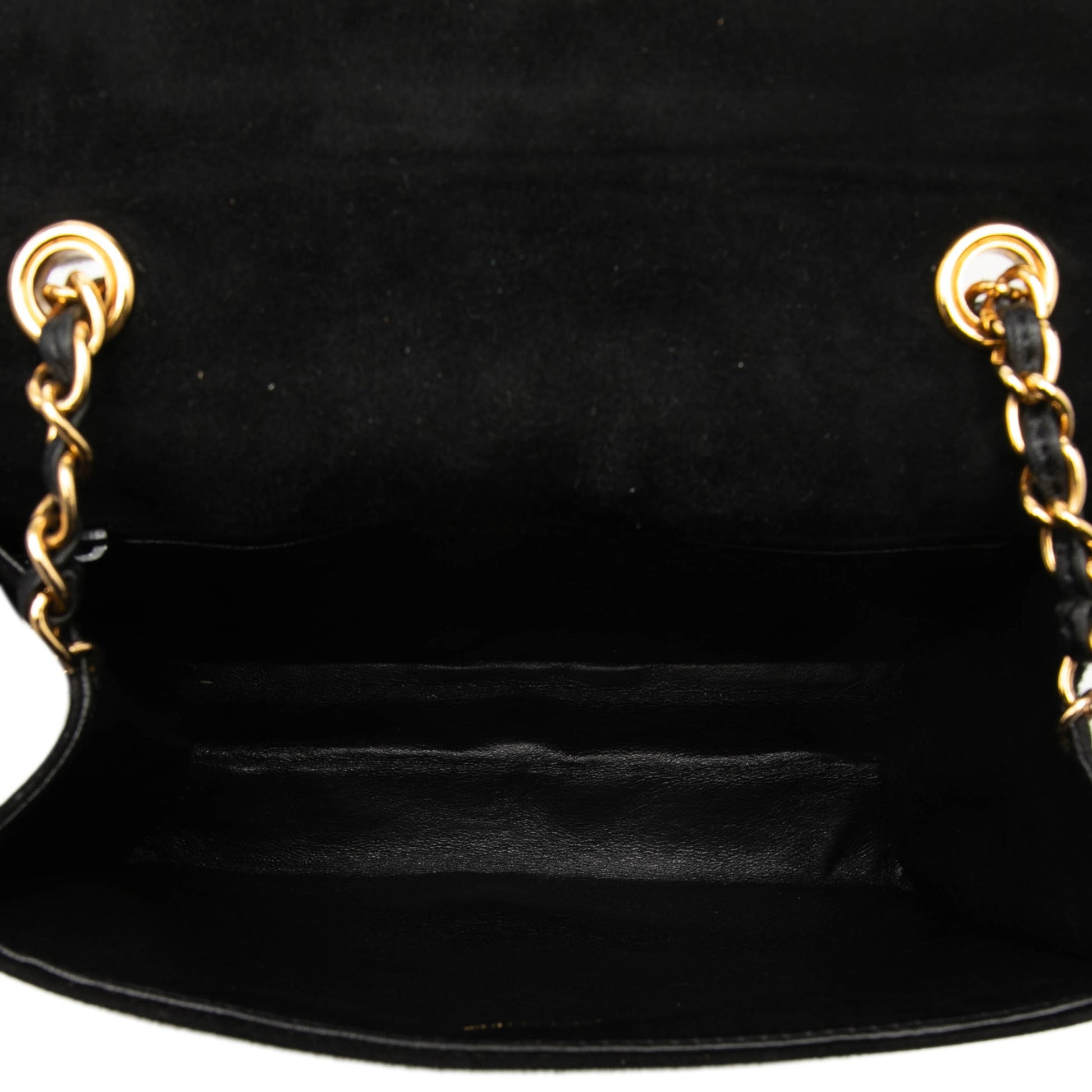 Chanel Small CC Quilted Suede Chain Crossbody