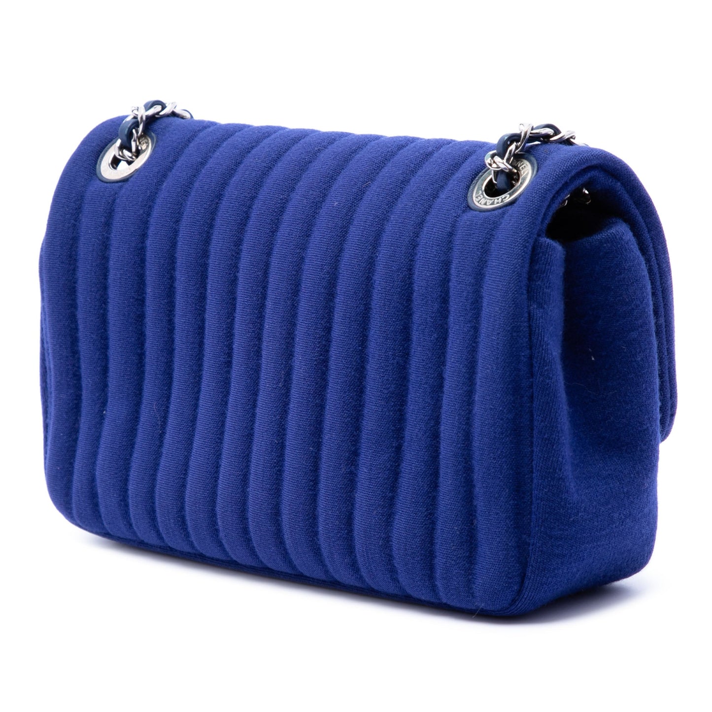 Chanel Mini Vertical Quilted Jersey Single Flap