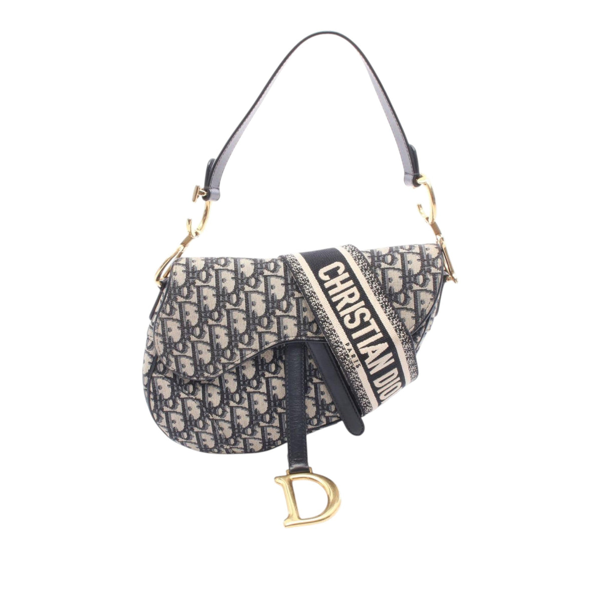 Dior Oblique Canvas Saddle Bag