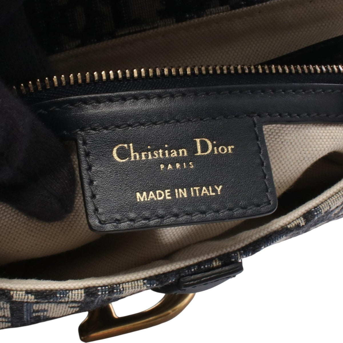 Dior Oblique Canvas Saddle Bag