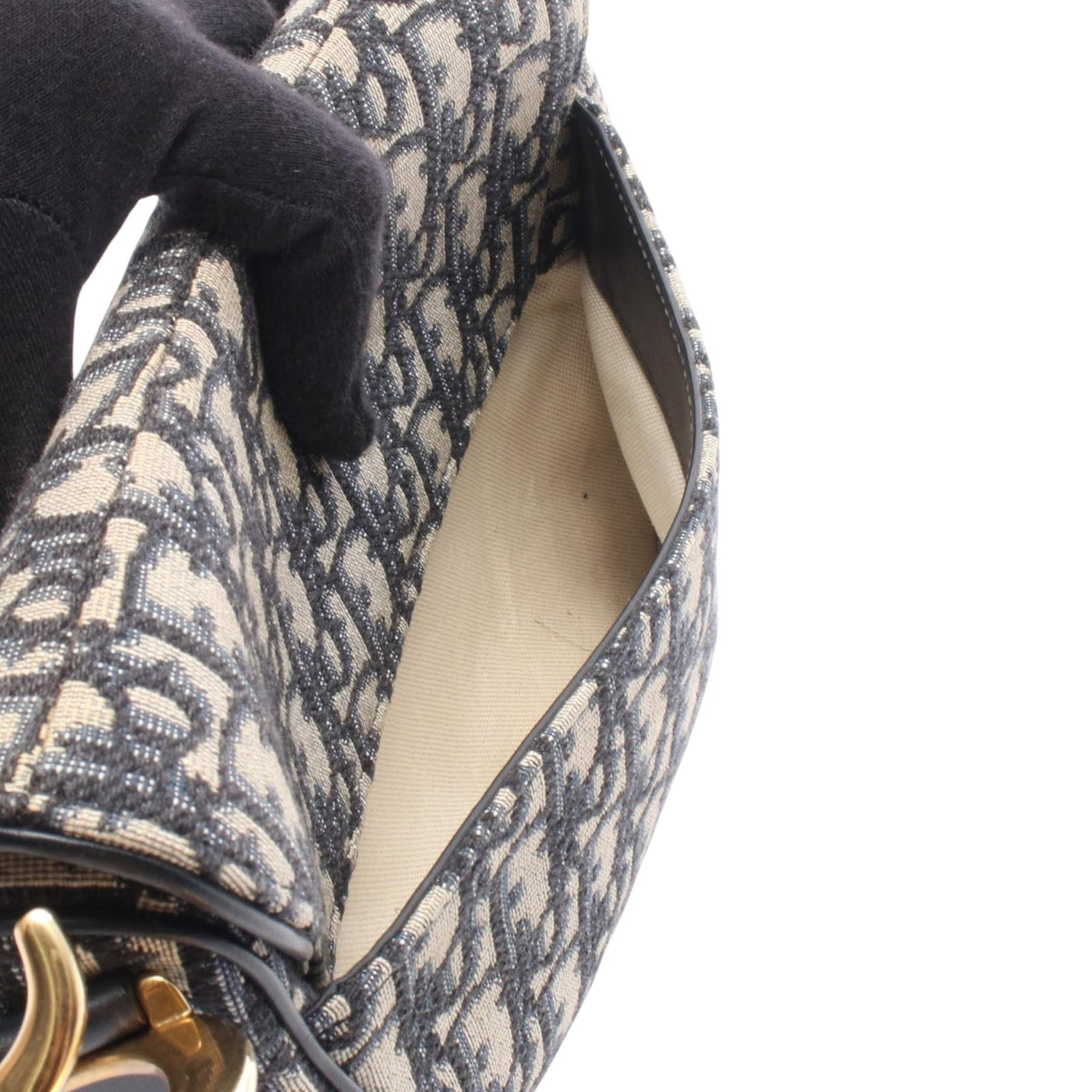 Dior Oblique Canvas Saddle Bag