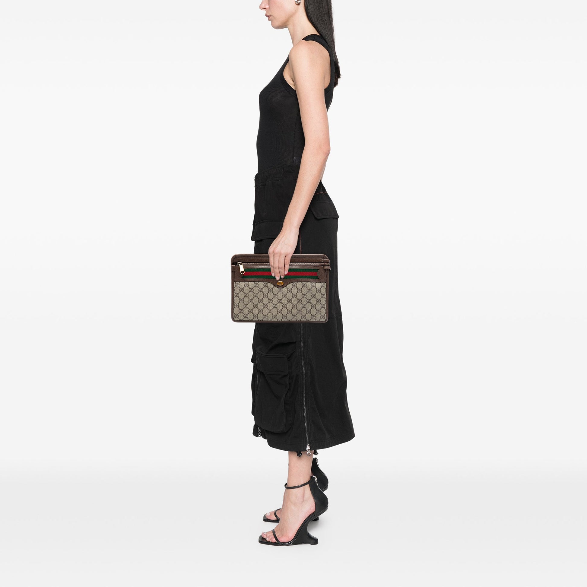 GG Supreme Web Ophidia Clutch