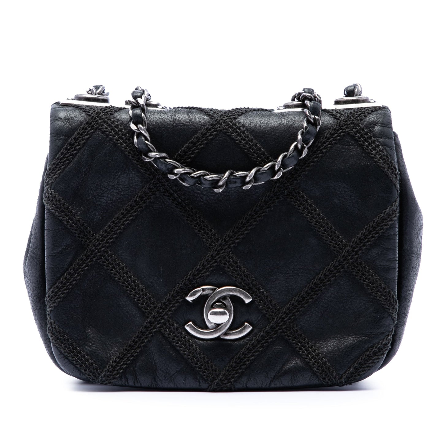 Chanel Mini CC Iridescent Calfskin Diamond Stitch Flap