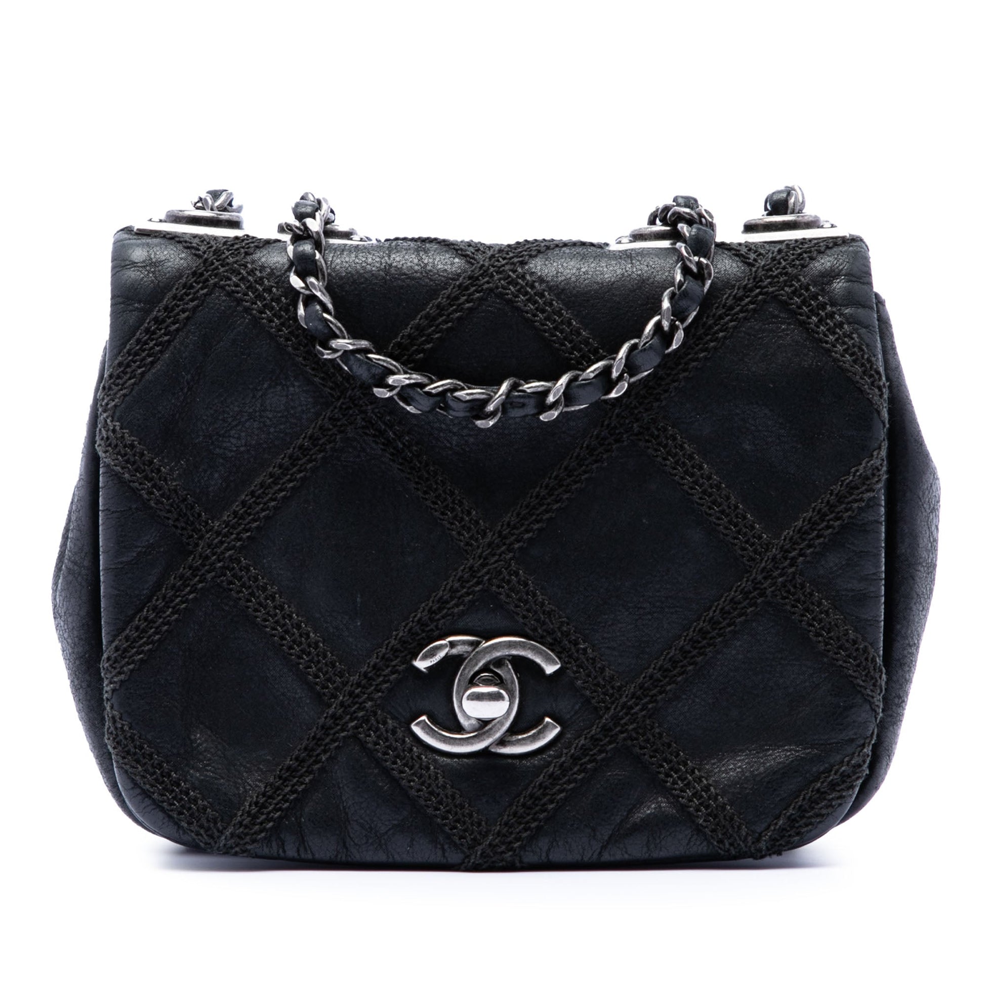 Chanel Mini CC Iridescent Calfskin Diamond Stitch Flap