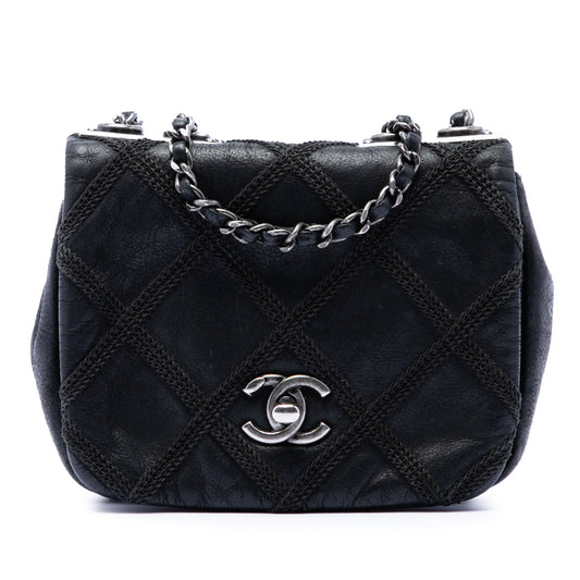 Chanel Mini CC Iridescent Calfskin Diamond Stitch Flap