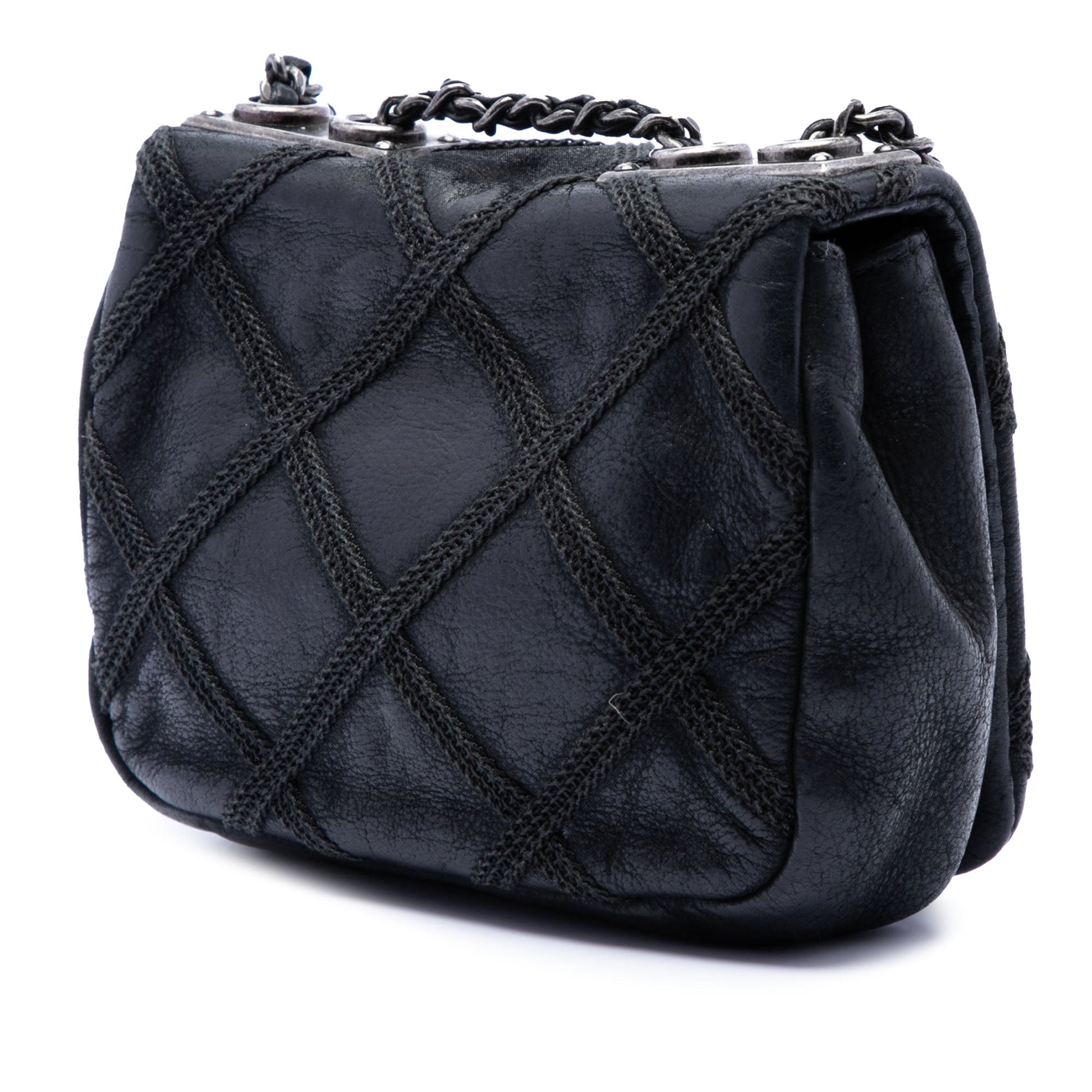 Chanel Mini CC Iridescent Calfskin Diamond Stitch Flap