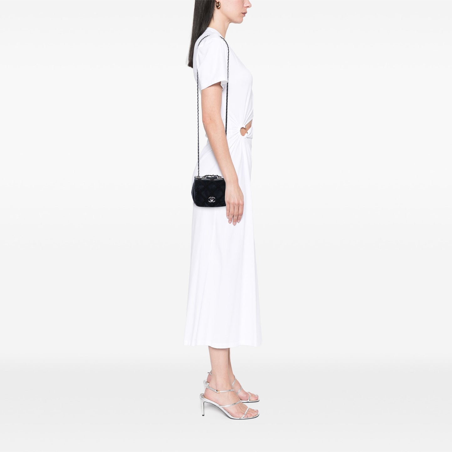 Chanel Mini CC Iridescent Calfskin Diamond Stitch Flap