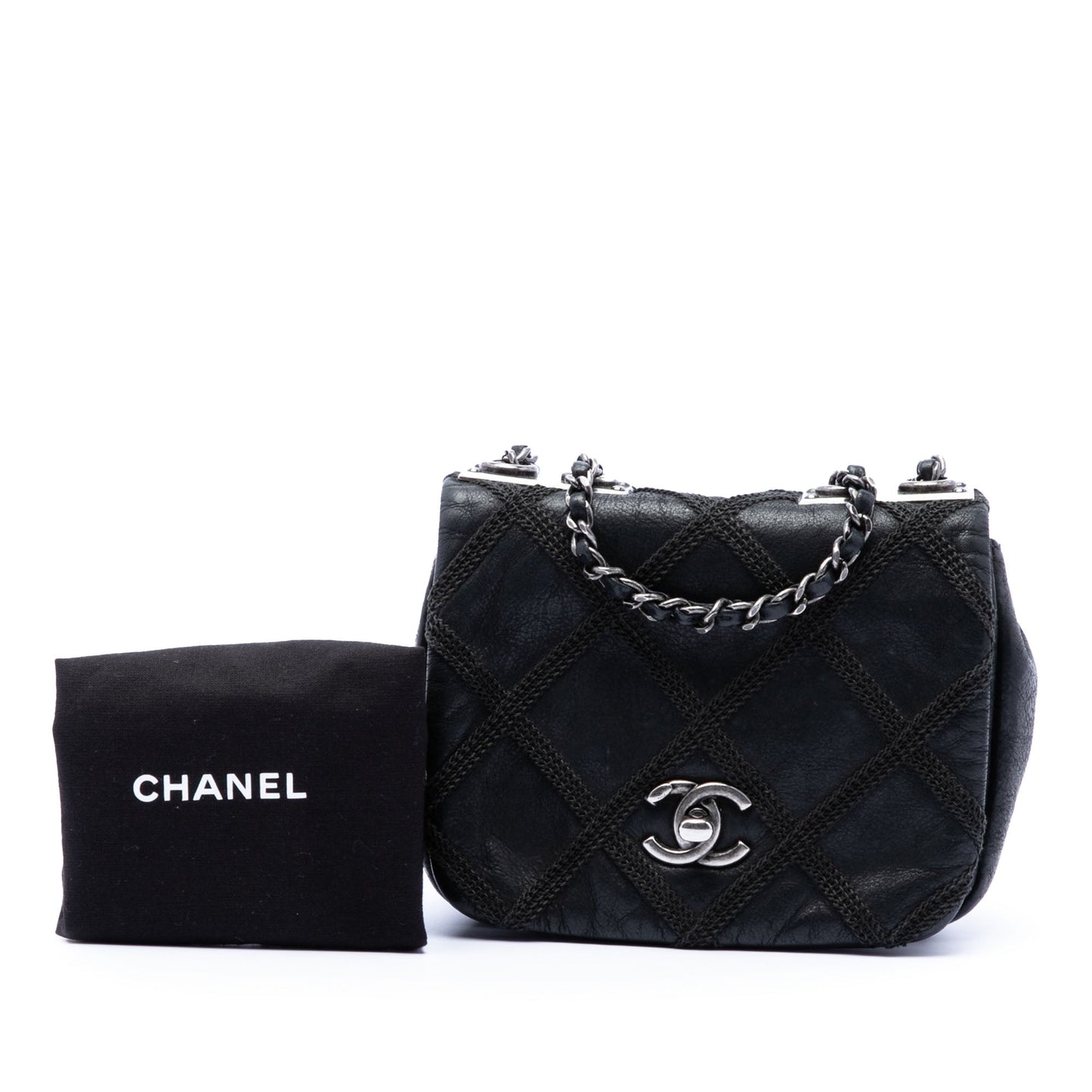 Chanel Mini CC Iridescent Calfskin Diamond Stitch Flap
