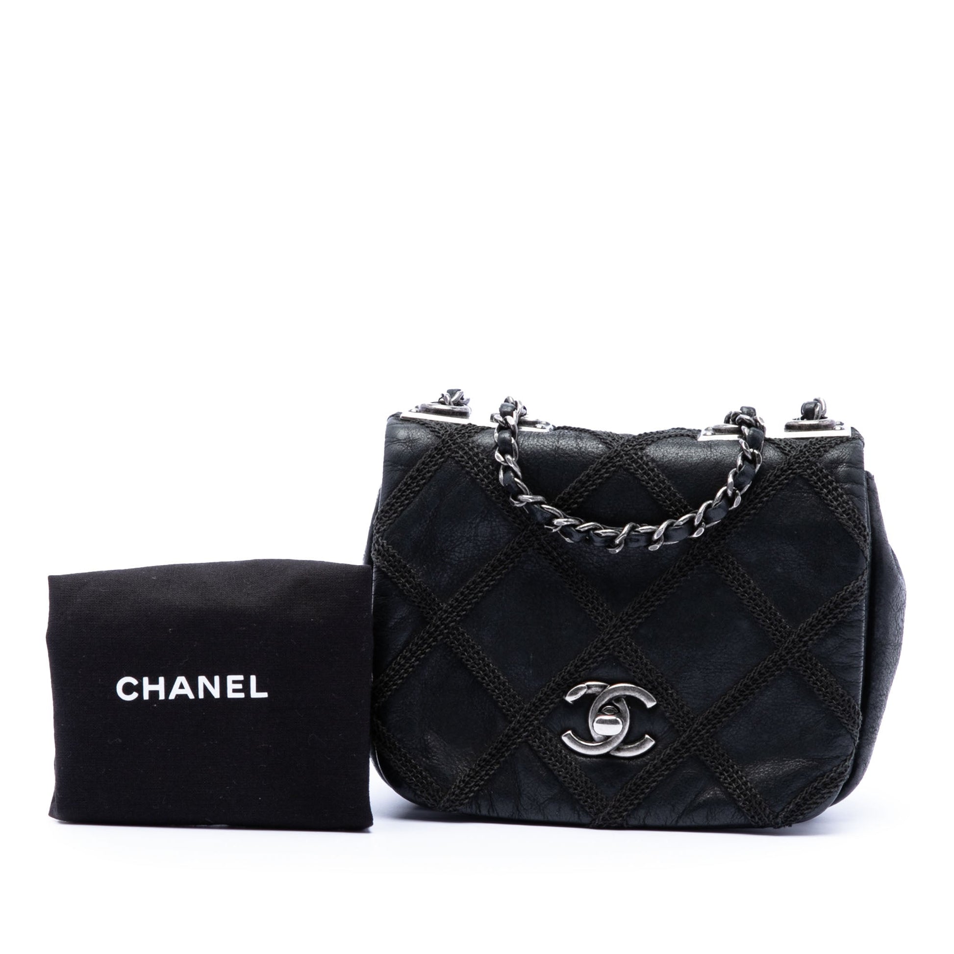 Chanel Mini CC Iridescent Calfskin Diamond Stitch Flap