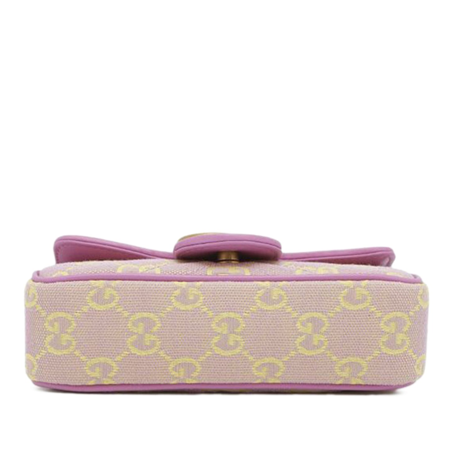 Gucci Super Mini GG Marmont Matelasse GG Canvas Flap Crossbody