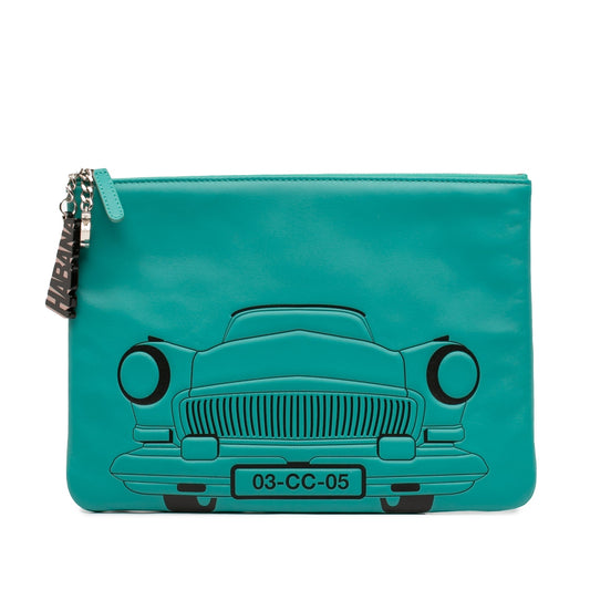 Chanel Medium Printed Lambskin Cuba La Habana O Case Clutch
