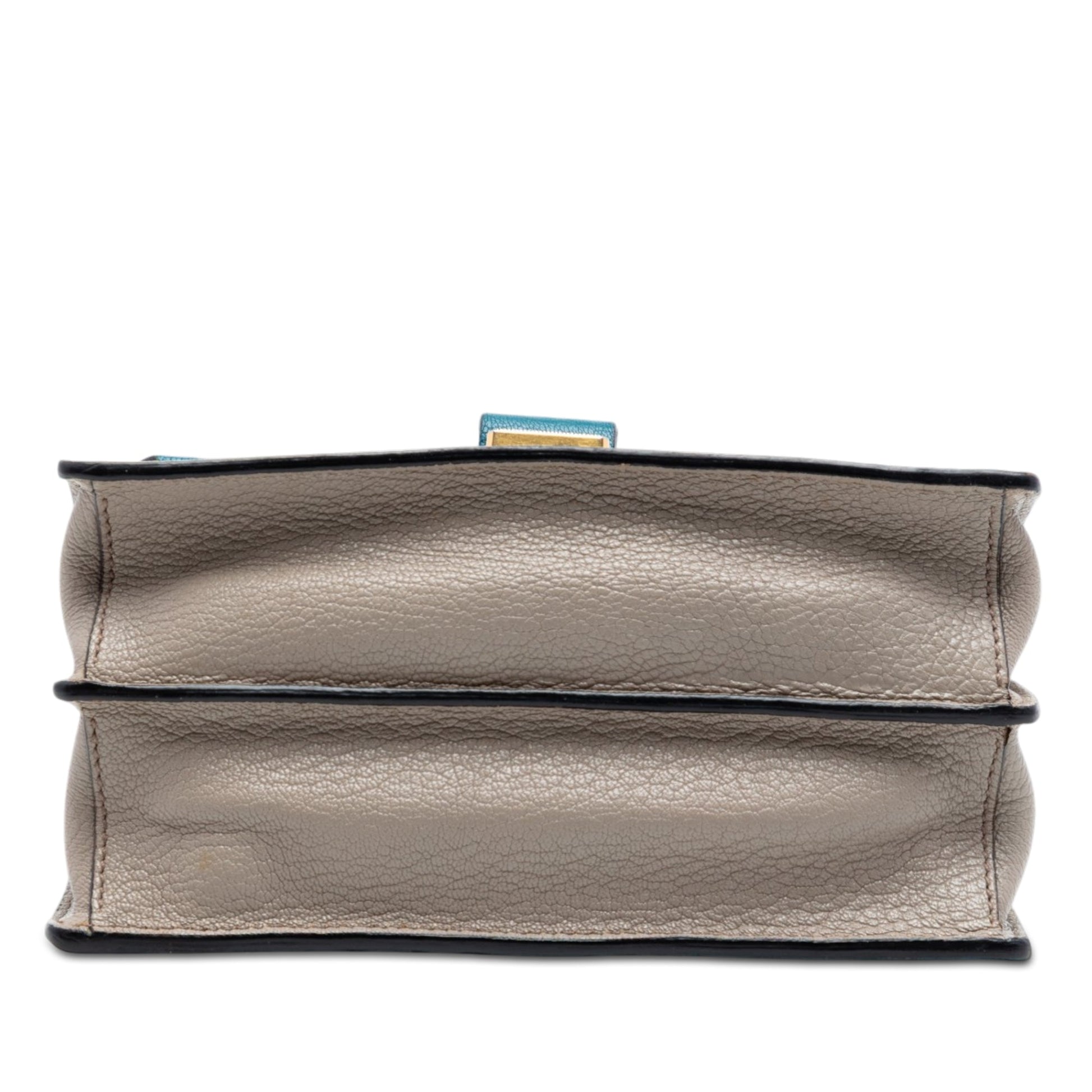 Miu Miu Bicolor Goatskin Madras Crossbody