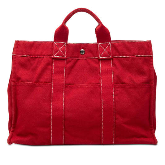 Hermès Canvas Sac Deauville MM