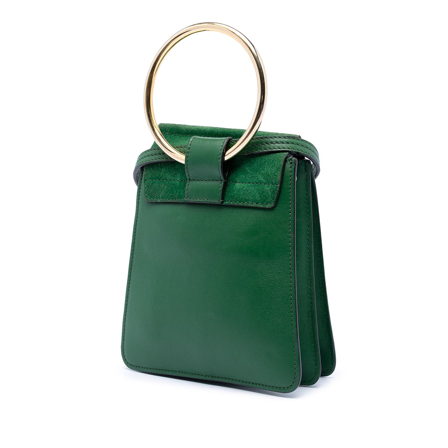 Chloé Mini Calfskin and Suede Faye Bracelet Bag