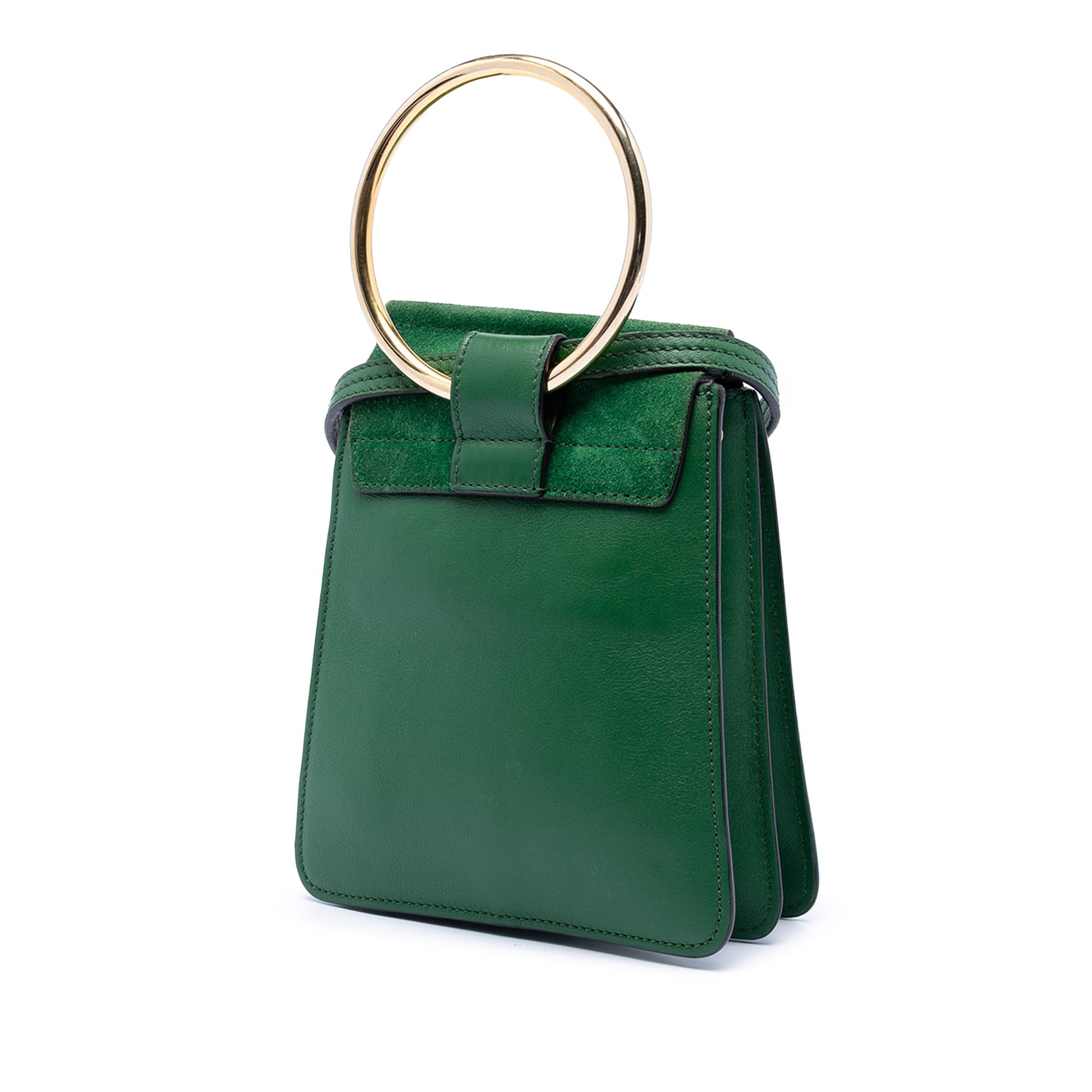 Chloé Mini Calfskin and Suede Faye Bracelet Bag