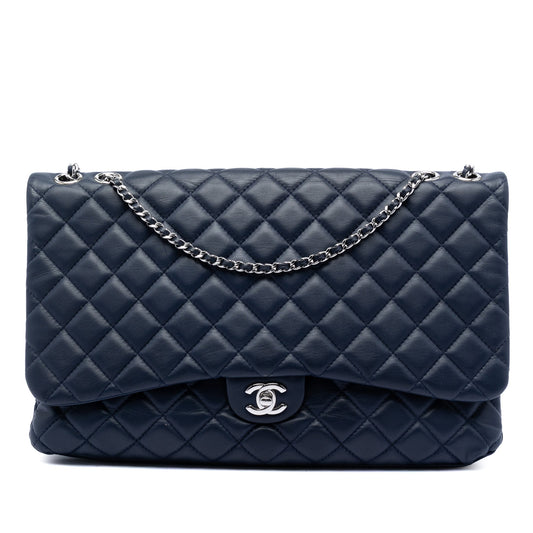 Chanel Maxi CC Quilted Lambskin 3 Compartment Flap
