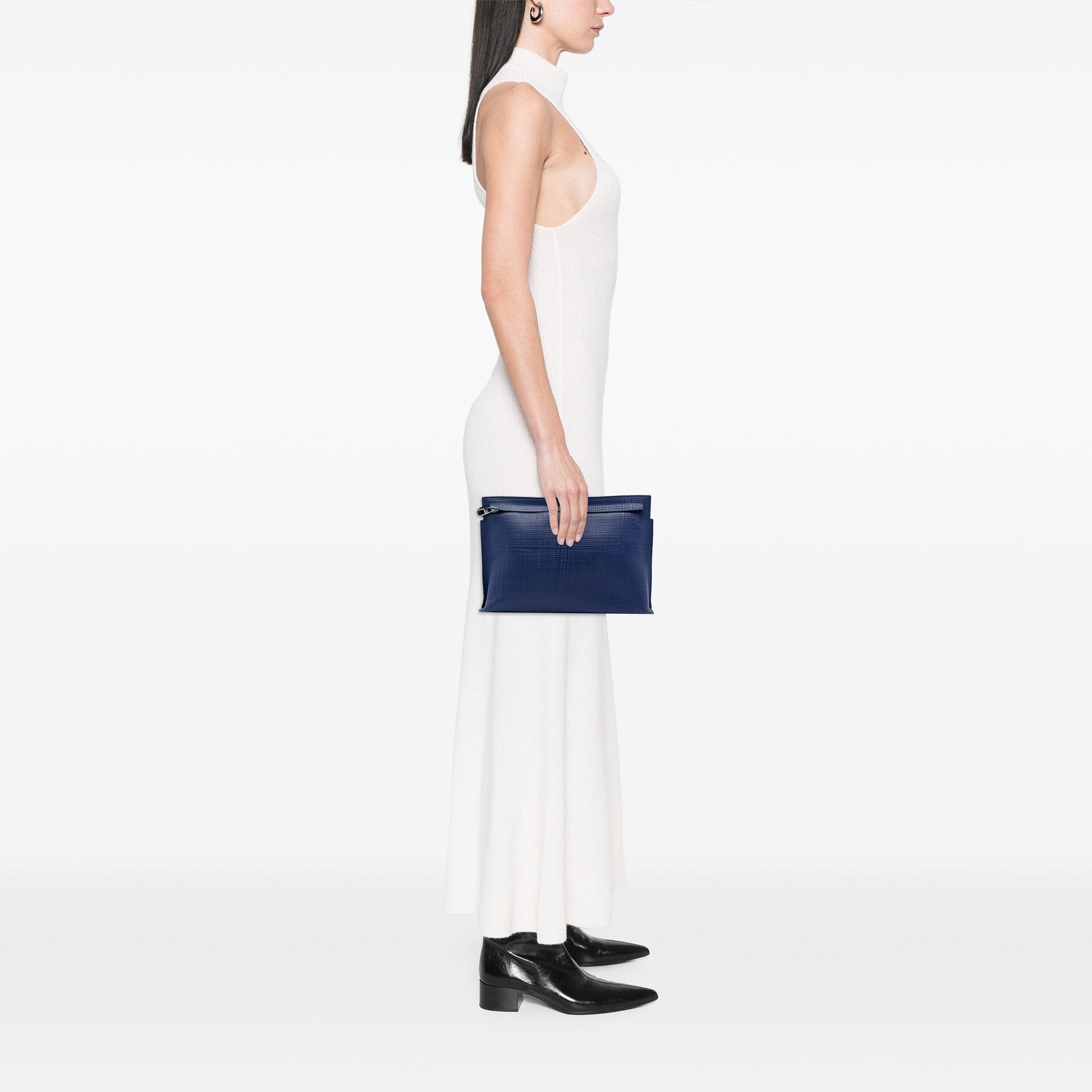 LOEWE Leather Anagram T Clutch