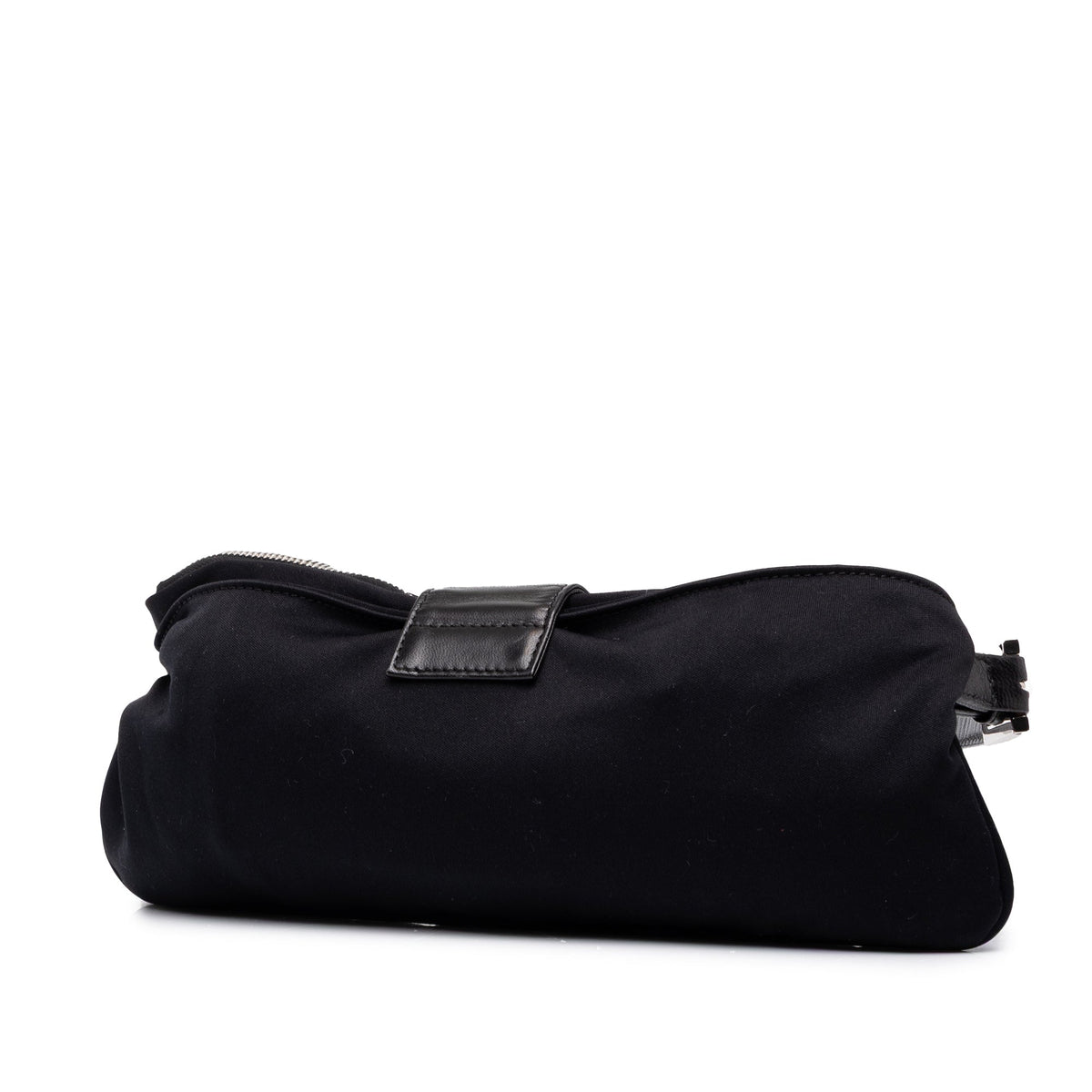 Fendi Jersey Baguette Crossbody — Black