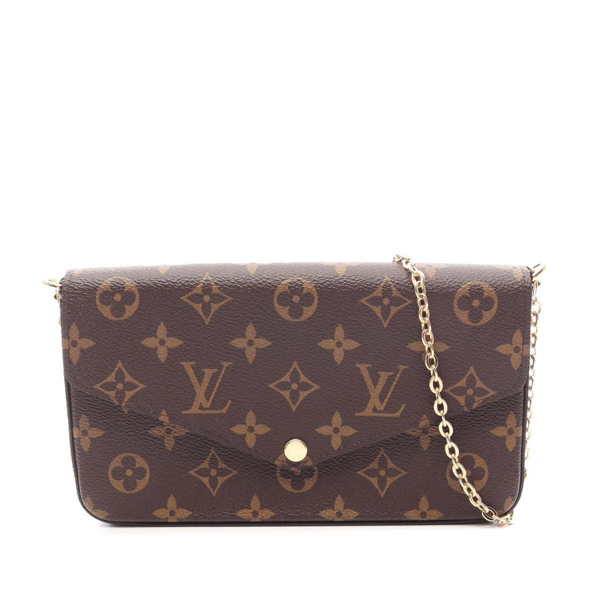 Louis Vuitton Monogram Pochette Felicie — Brown