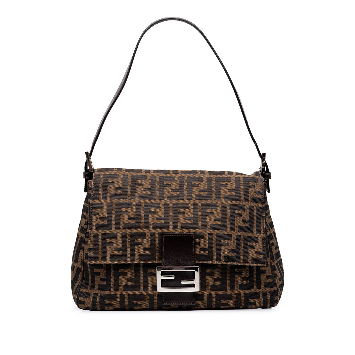 Fendi Zucca Canvas Mamma Forever — Brown