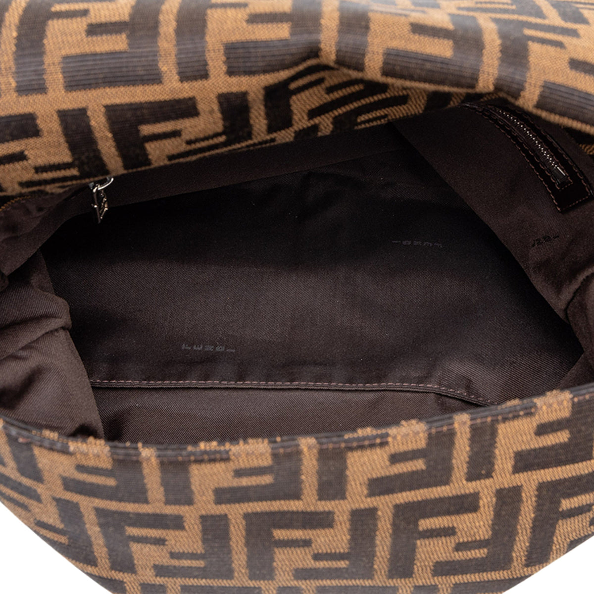 Fendi Zucca Canvas Mamma Forever — Brown