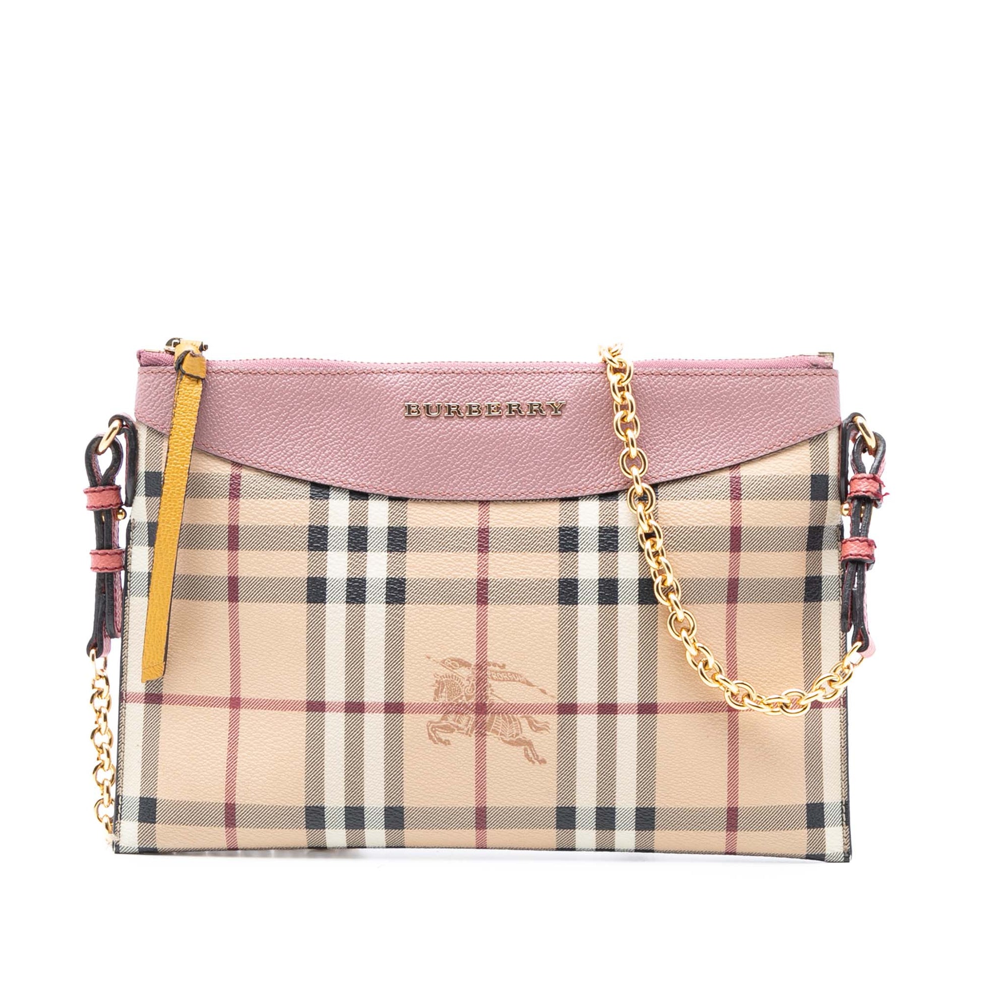 Burberry Haymarket Check Coated Canvas Peyton Crossbody