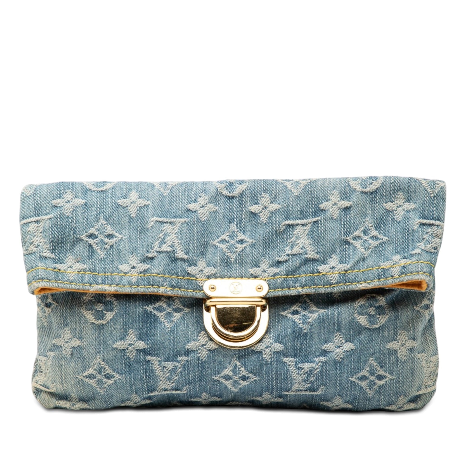 Louis Vuitton Monogram Denim Pochette Plate