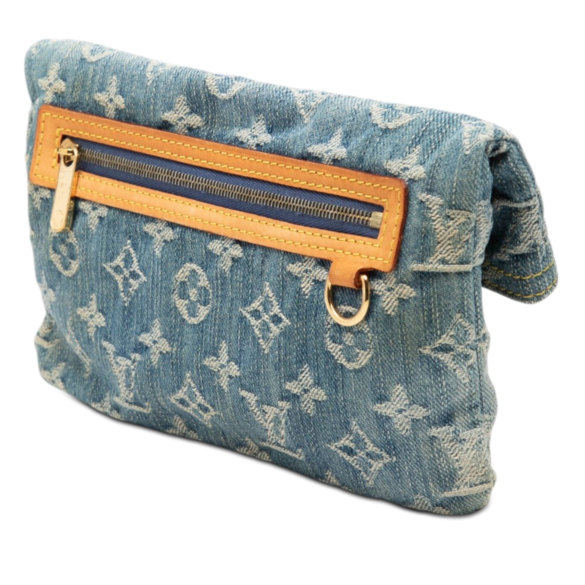 Louis Vuitton Monogram Denim Pochette Plate
