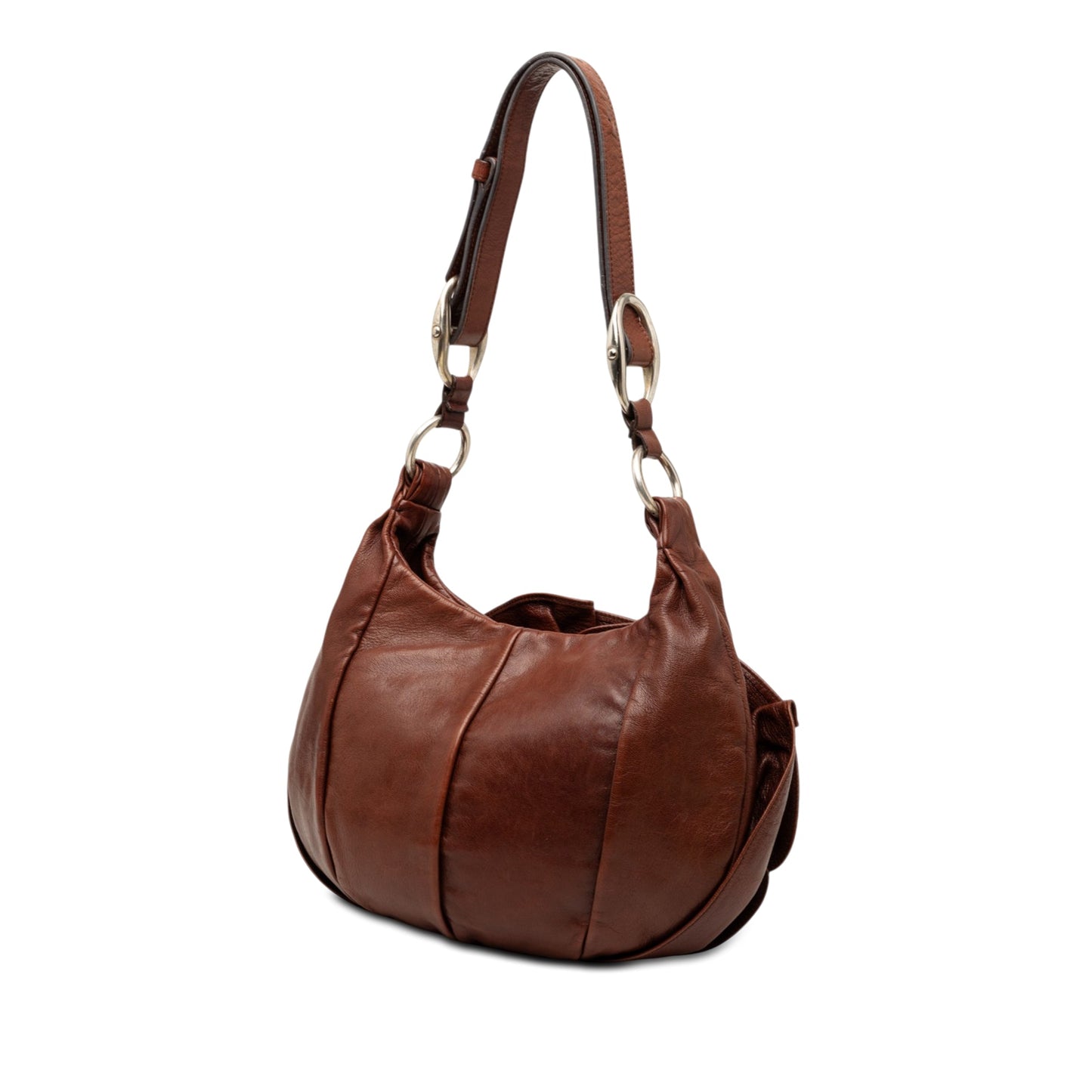 Saint Laurent Leather Nadja Rose Petal Shoulder Bag