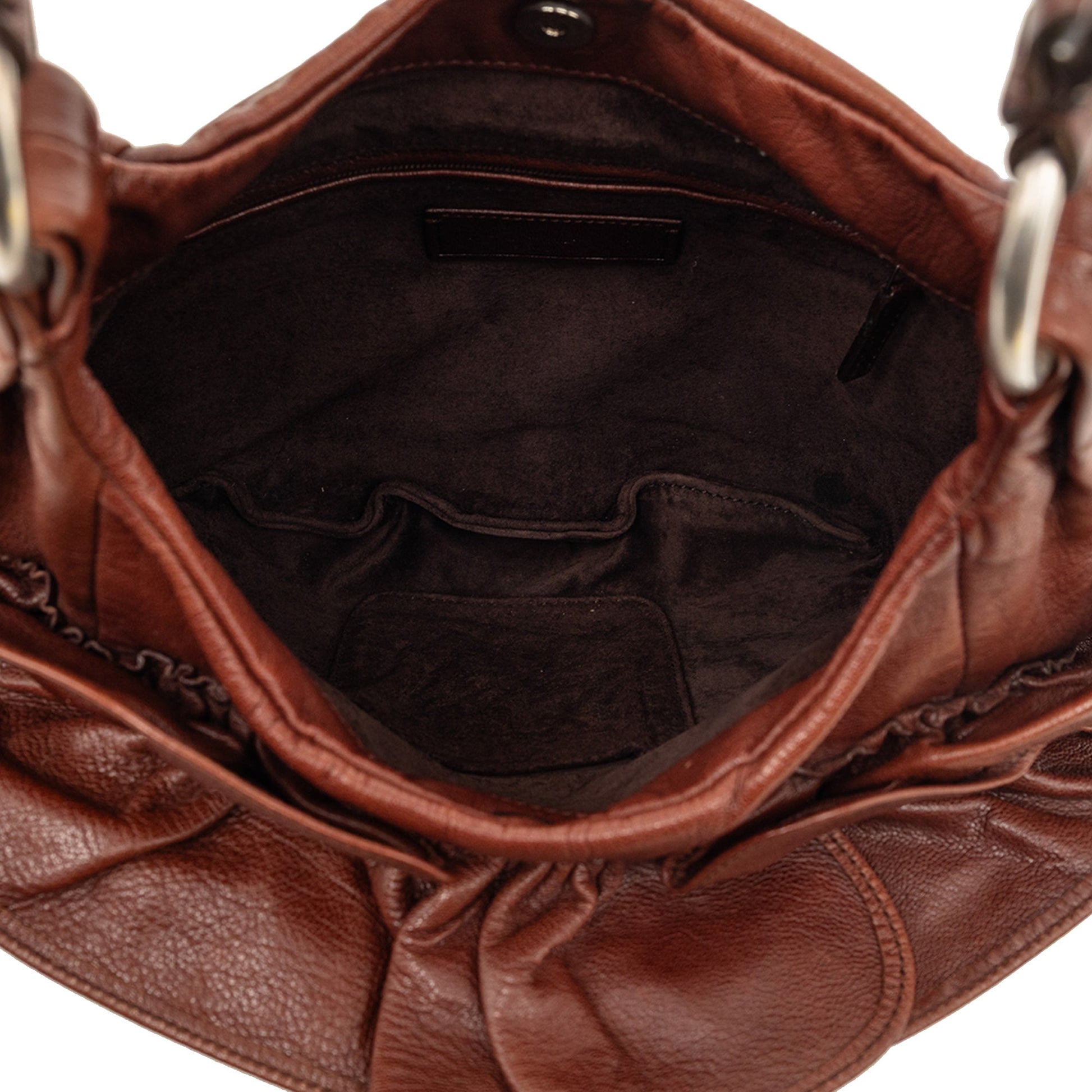 Saint Laurent Leather Nadja Rose Petal Shoulder Bag