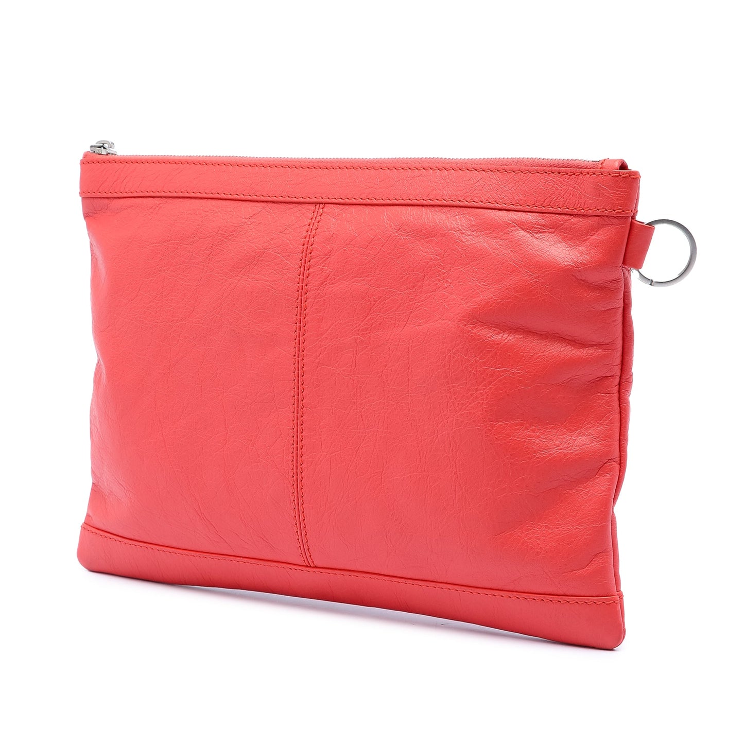 Balenciaga Lambskin Motocross Classic Clip M Clutch