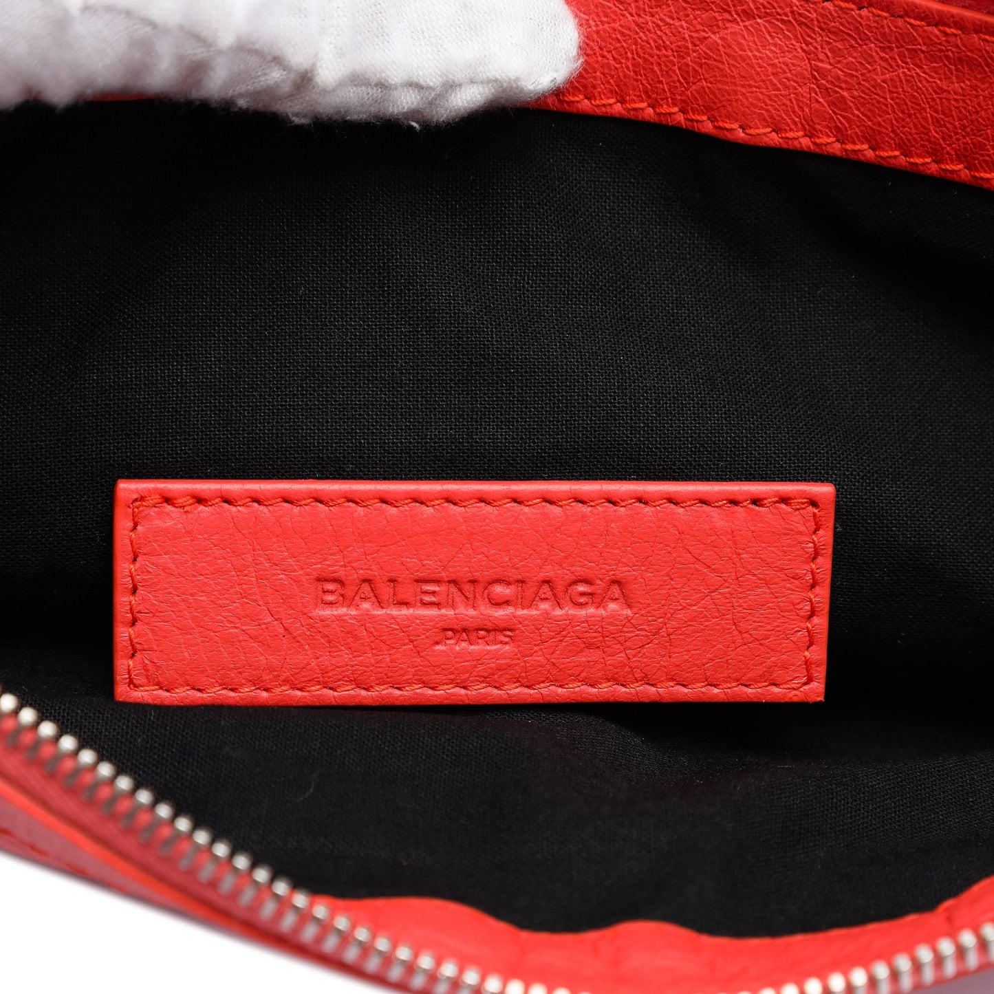 Balenciaga Lambskin Motocross Classic Clip M Clutch