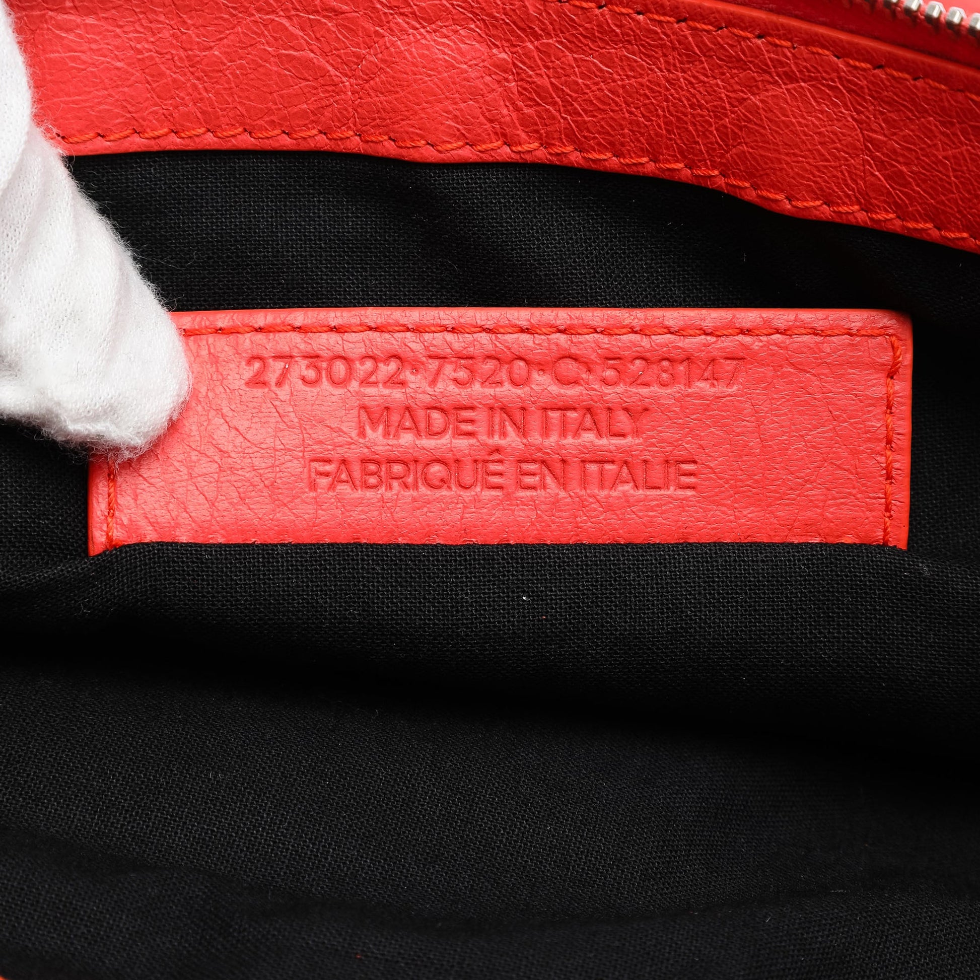 Balenciaga Lambskin Motocross Classic Clip M Clutch