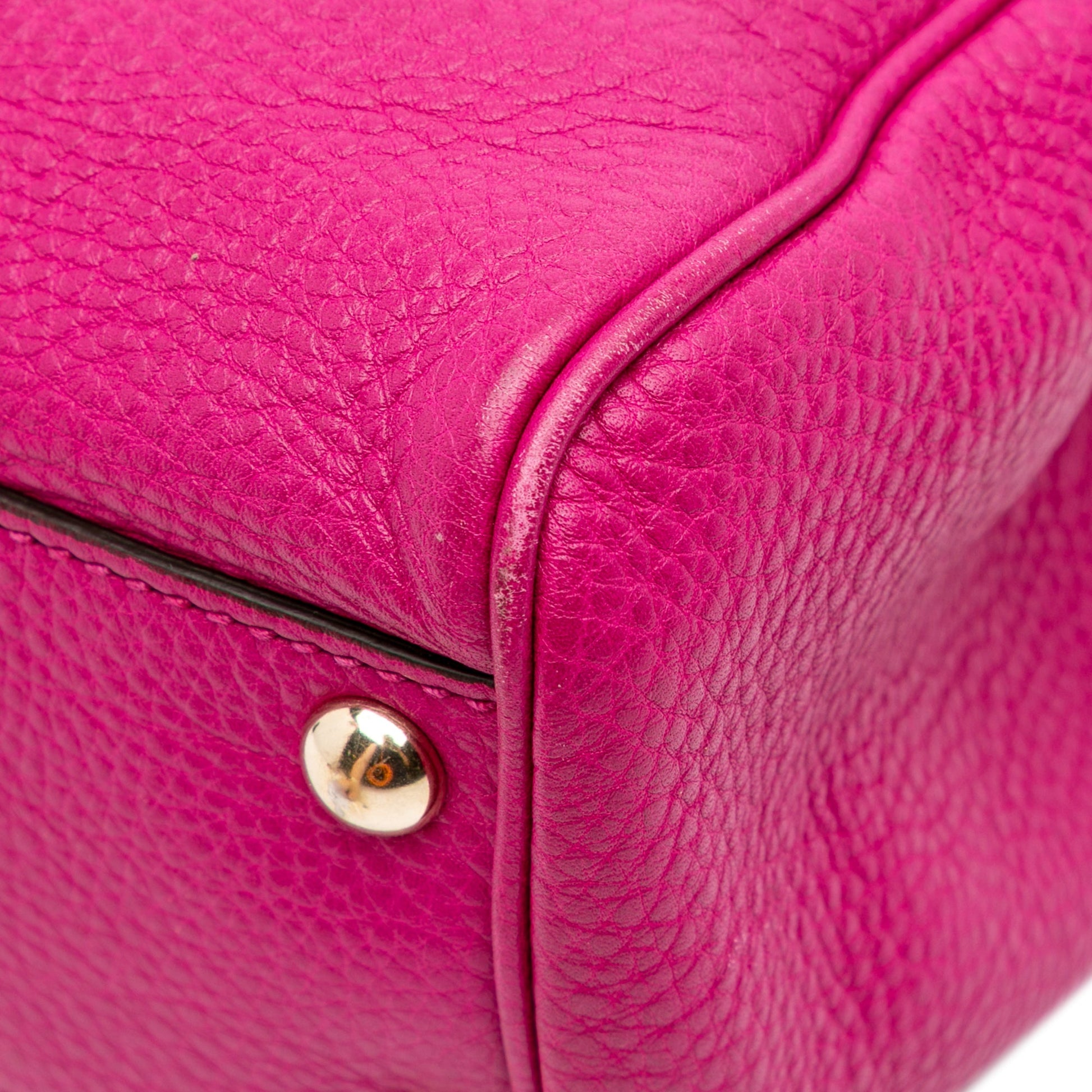 Gucci Small Calfskin Bamboo Shopper Satchel